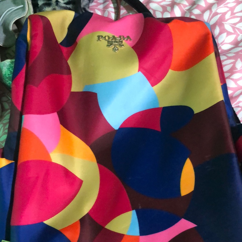 POABA travel book bag convertible top strap hidden back pocket